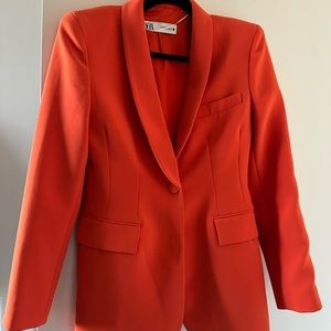 Orange Zara blazer only worn once
